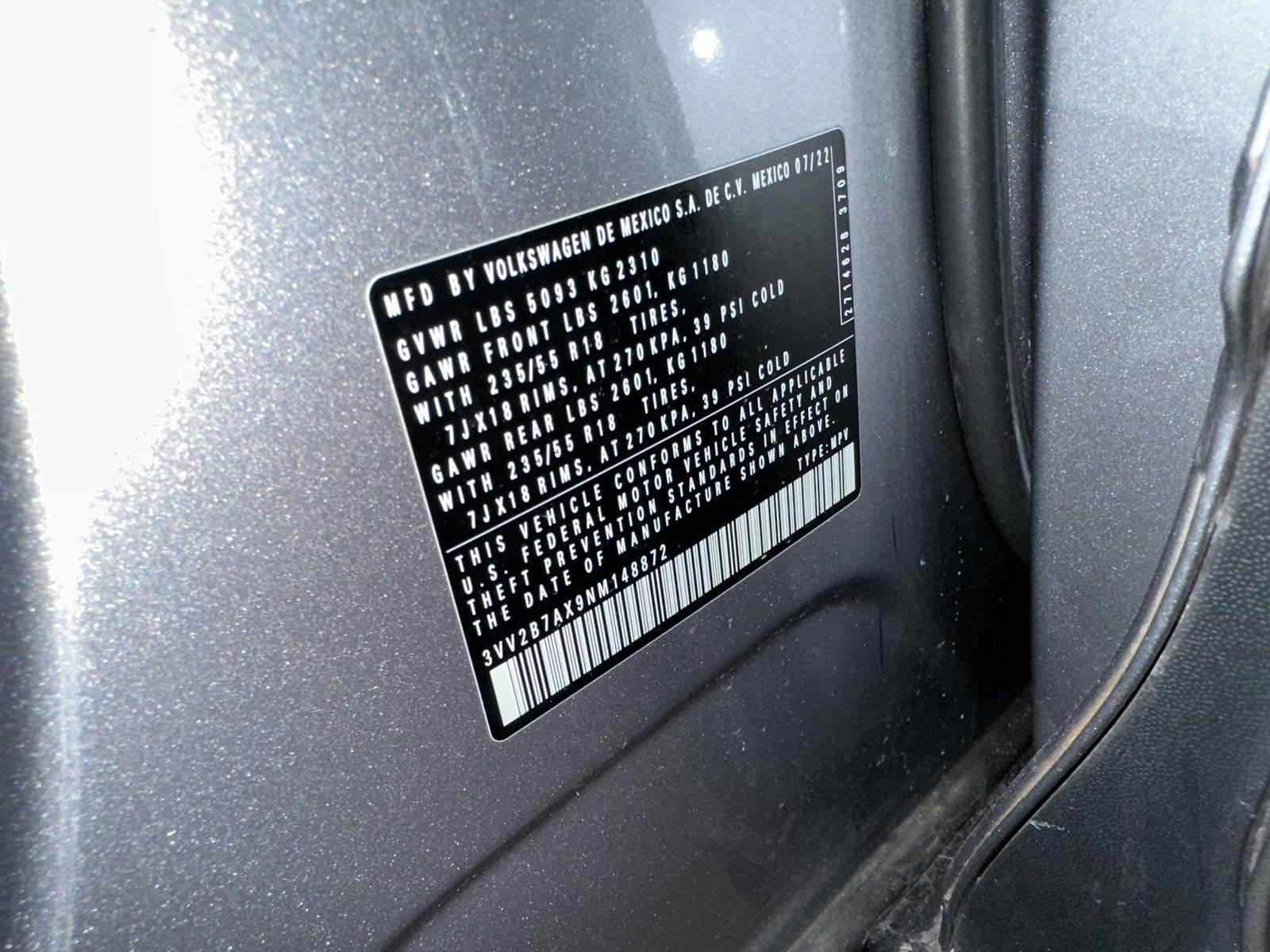 2022 Volkswagen Tiguan 2.0T SE