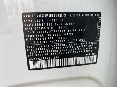 2023 Volkswagen Tiguan 2.0T SE
