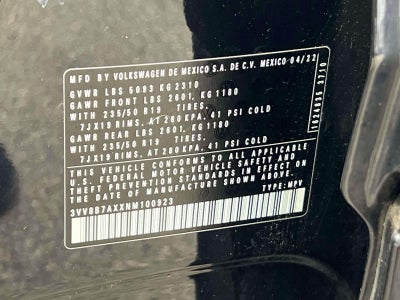 2022 Volkswagen Tiguan 2.0T SE R-Line Black