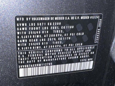 2024 Volkswagen Tiguan 2.0T SE R-Line Black
