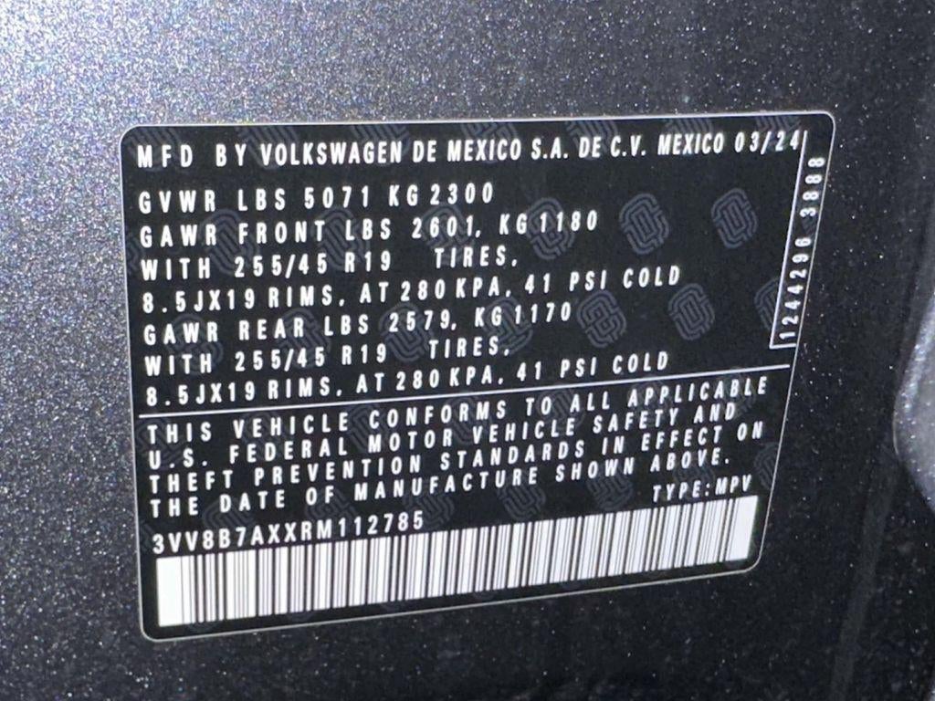 2024 Volkswagen Tiguan 2.0T SE R-Line Black