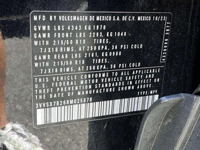2024 Volkswagen Taos 1.5T SE