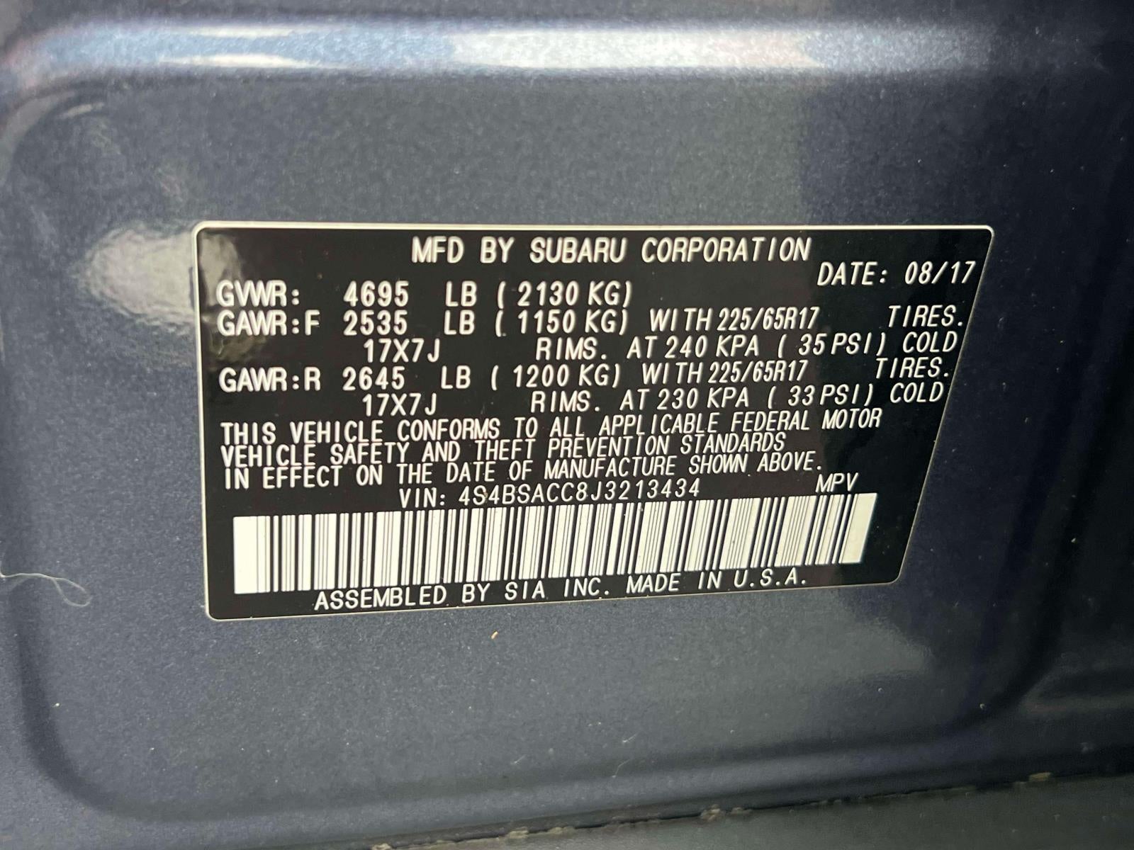 2018 Subaru Outback 2.5i Premium