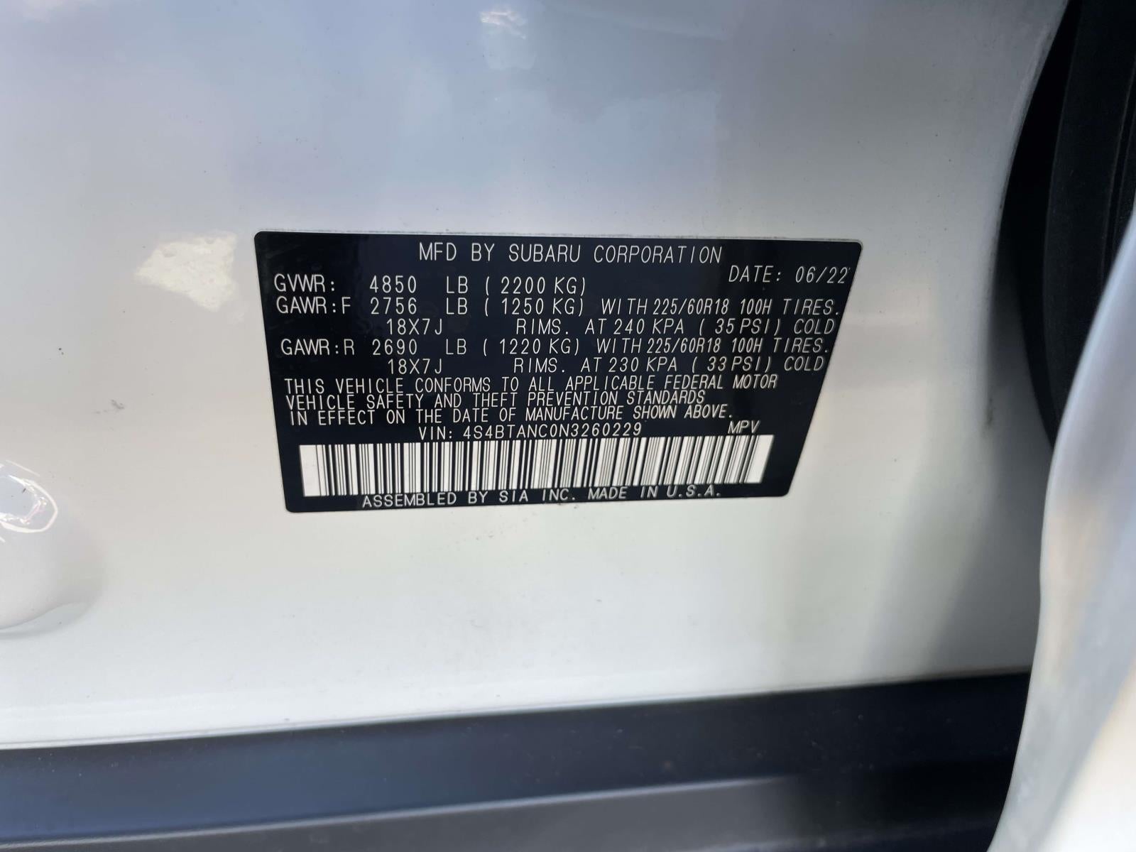 2022 Subaru Outback Limited