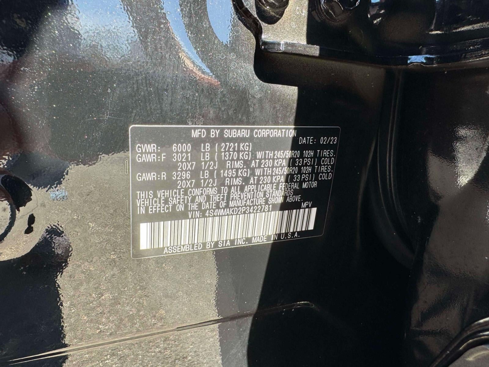 2023 Subaru Ascent Onyx Edition Limited 7-Passenger