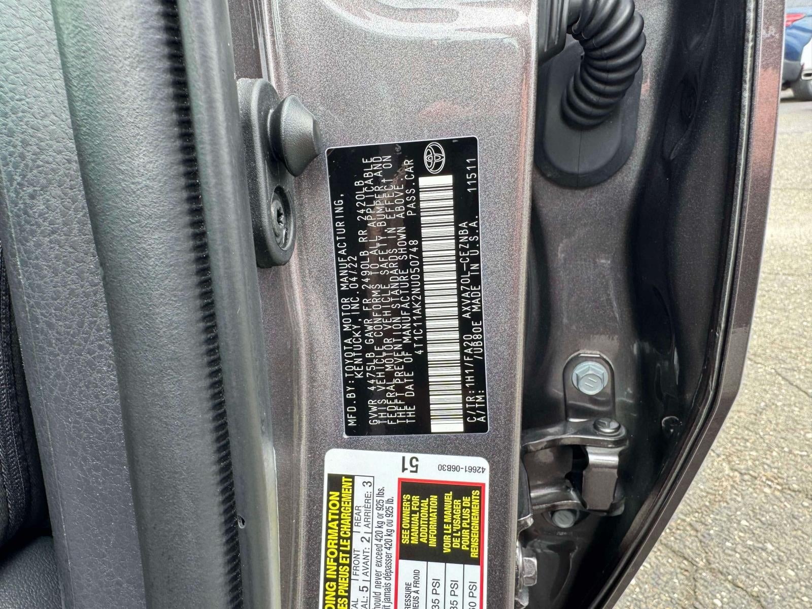 2022 Toyota Camry LE