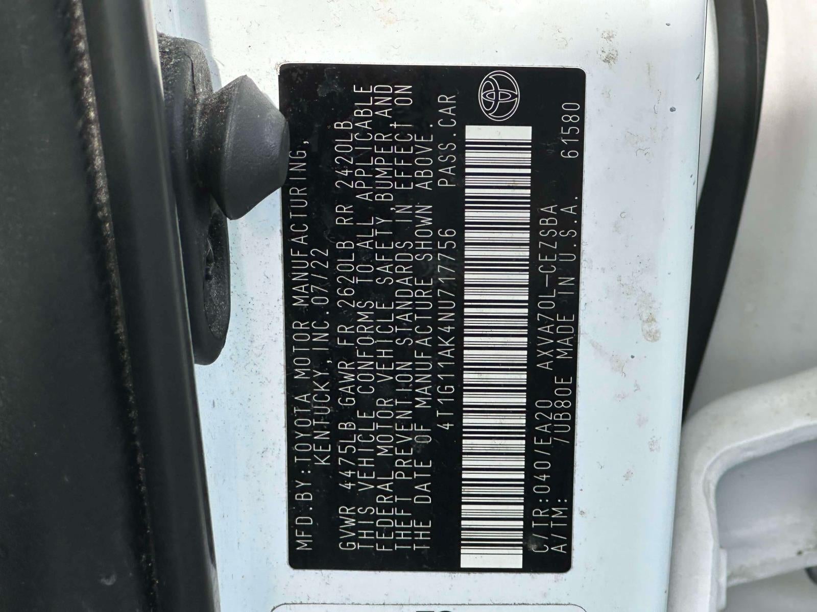 2022 Toyota Camry SE