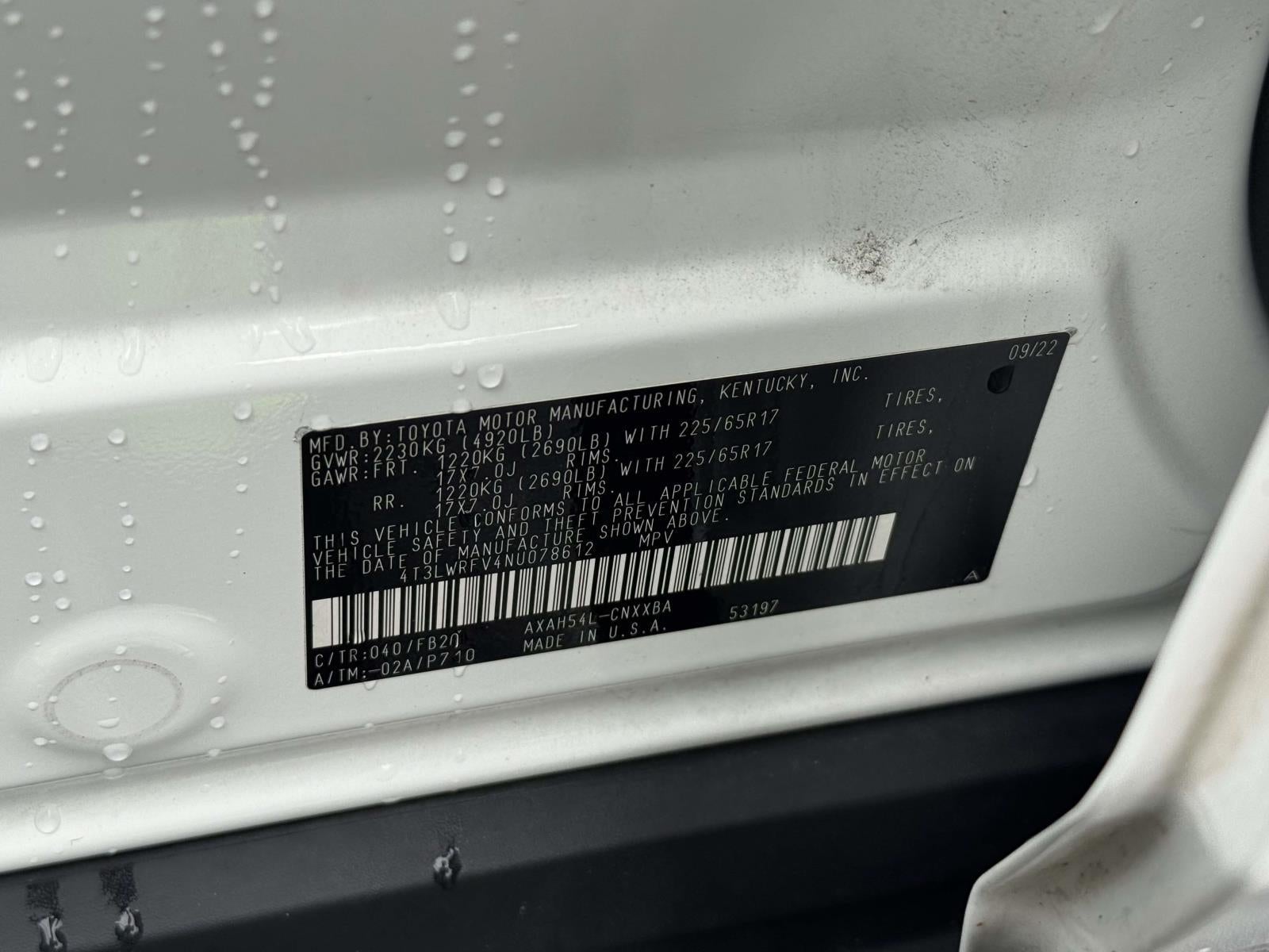 2022 Toyota RAV4 Hybrid LE