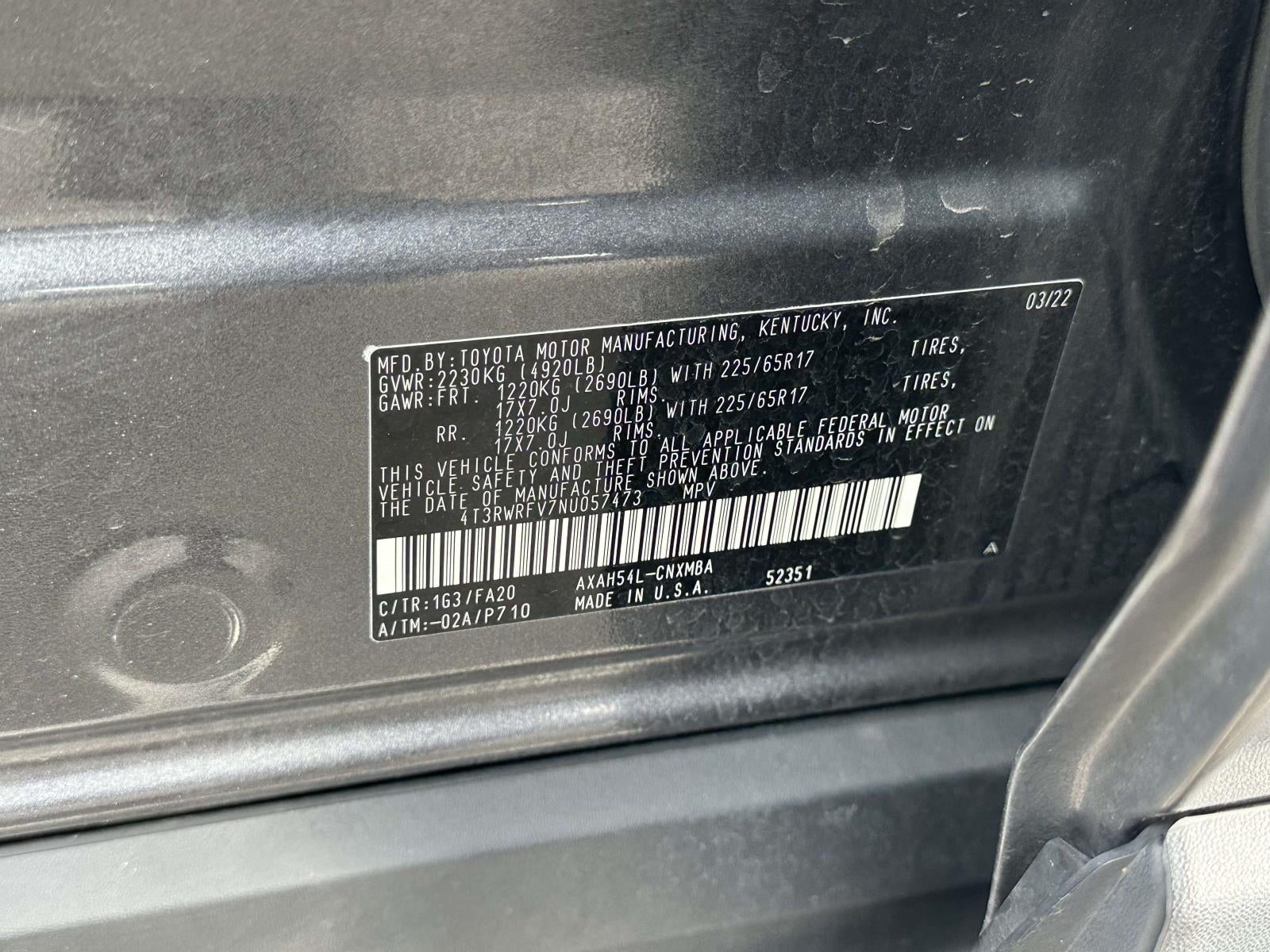 2022 Toyota RAV4 Hybrid XLE