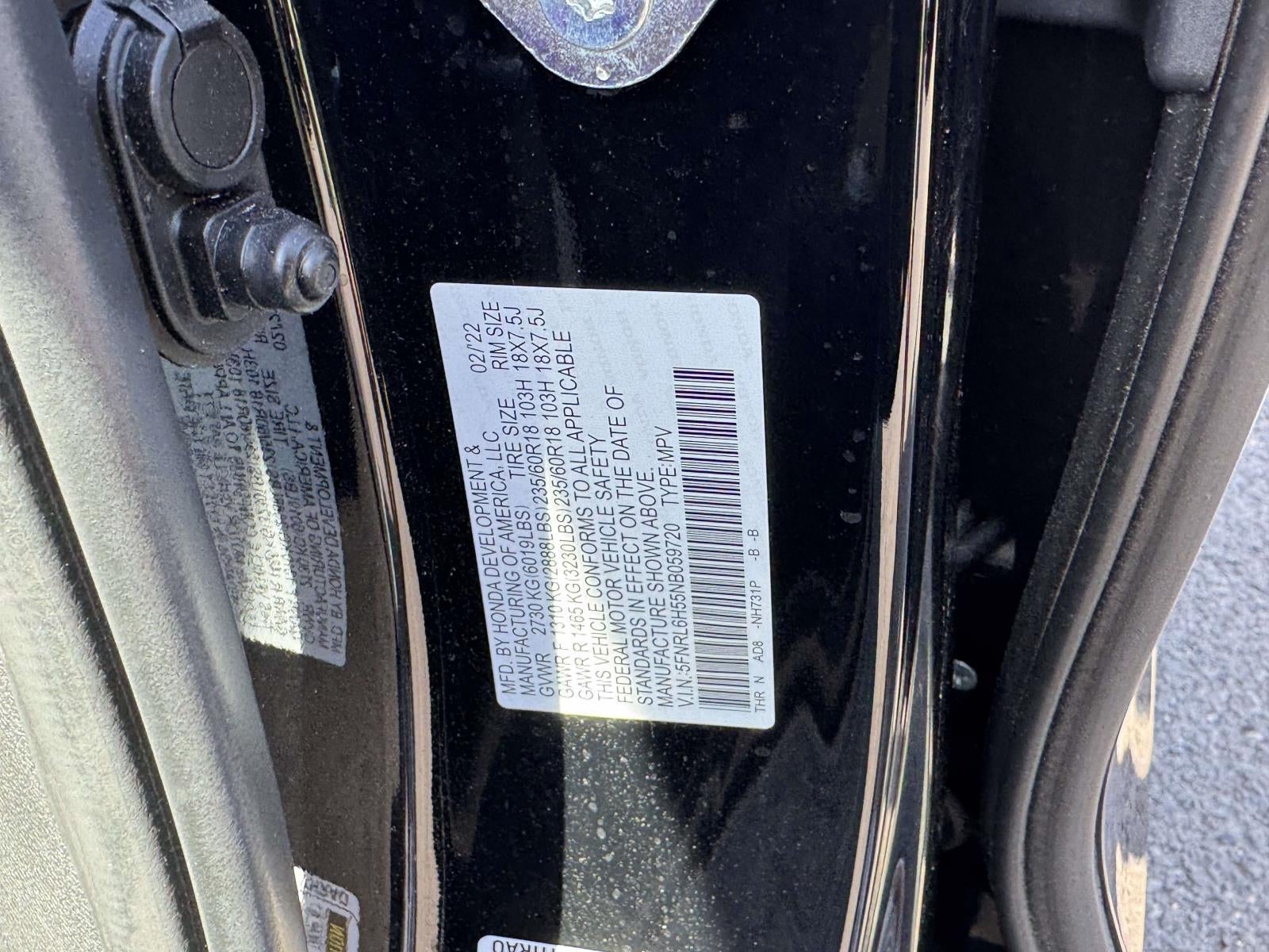 2022 Honda Odyssey EX