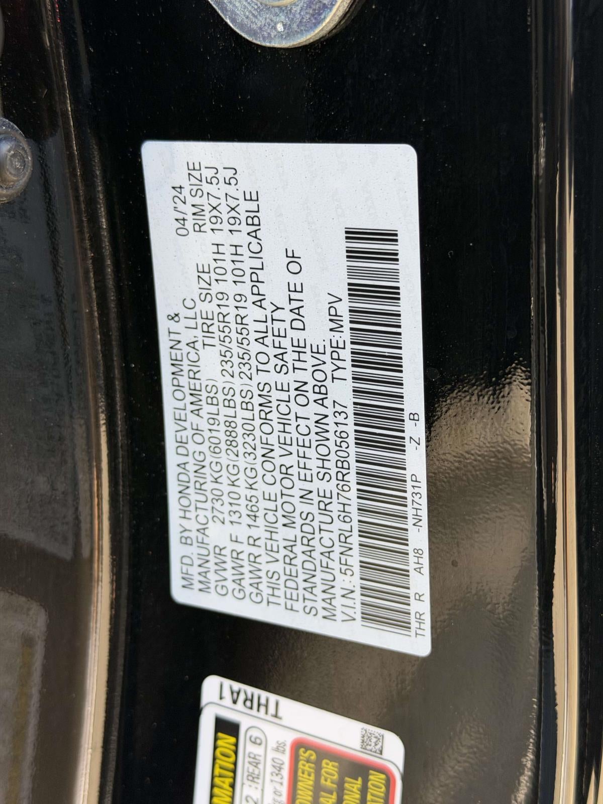 2024 Honda Odyssey Sport