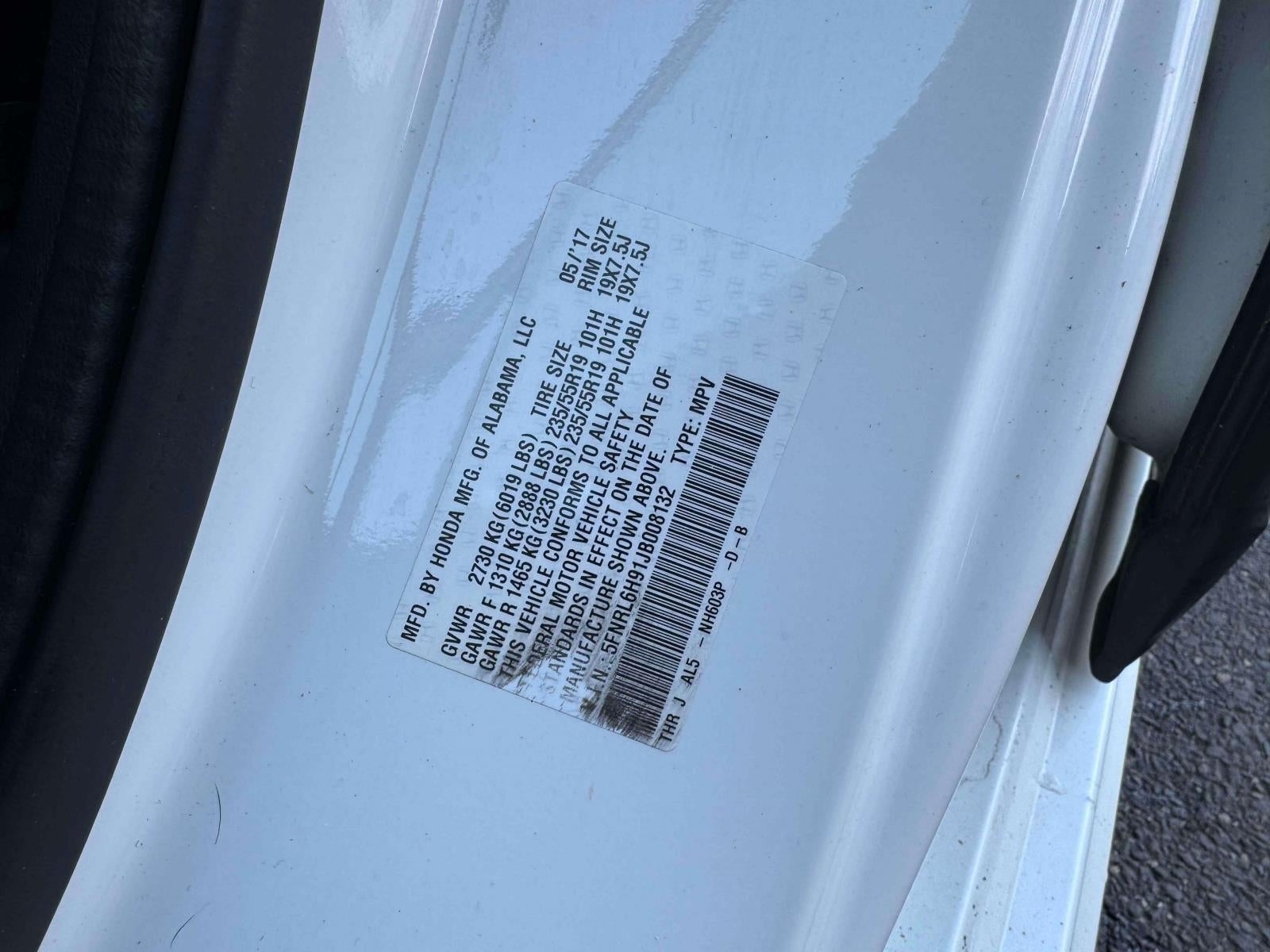 2018 Honda Odyssey Elite