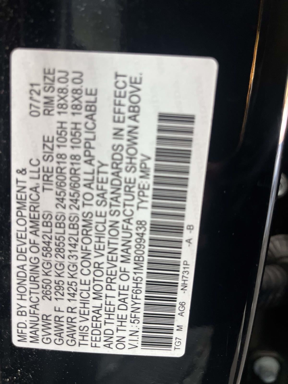 2021 Honda Pilot AWD EX-L