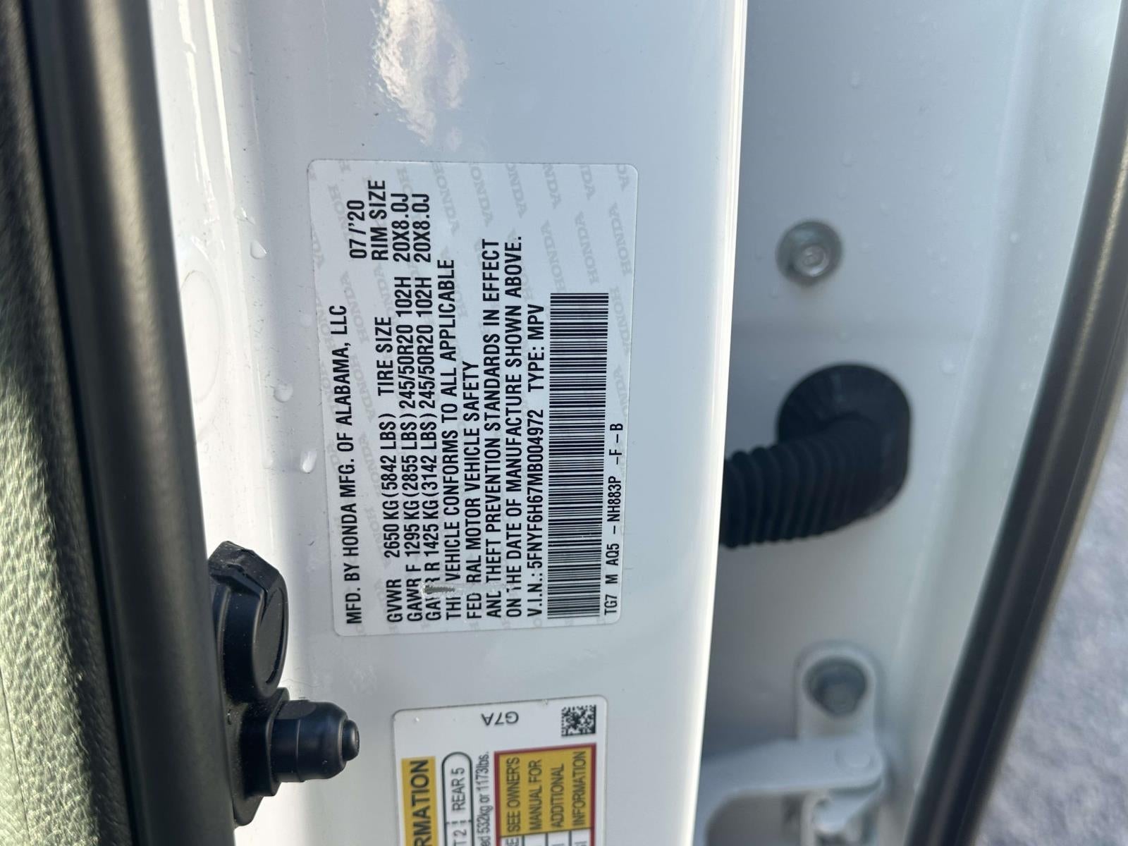 2021 Honda Pilot AWD Touring 7 Passenger