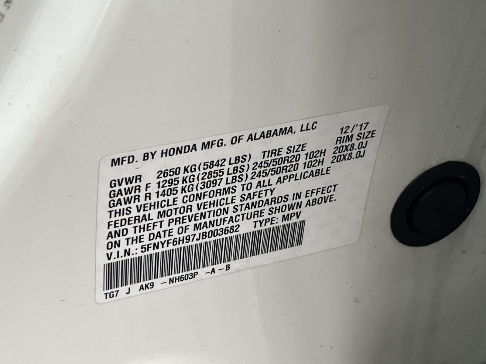 2018 Honda Pilot Touring