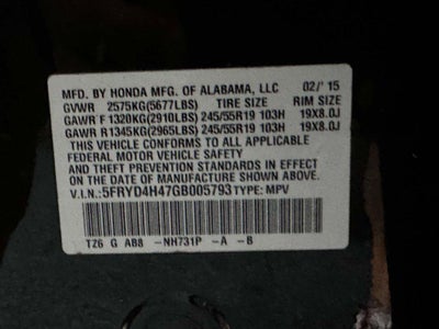 2016 Acura MDX 3.5L