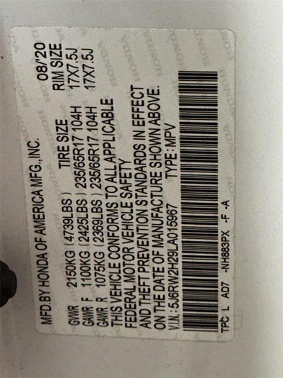 2020 Honda CR-V AWD LX