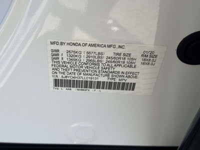 2020 Acura MDX Standard