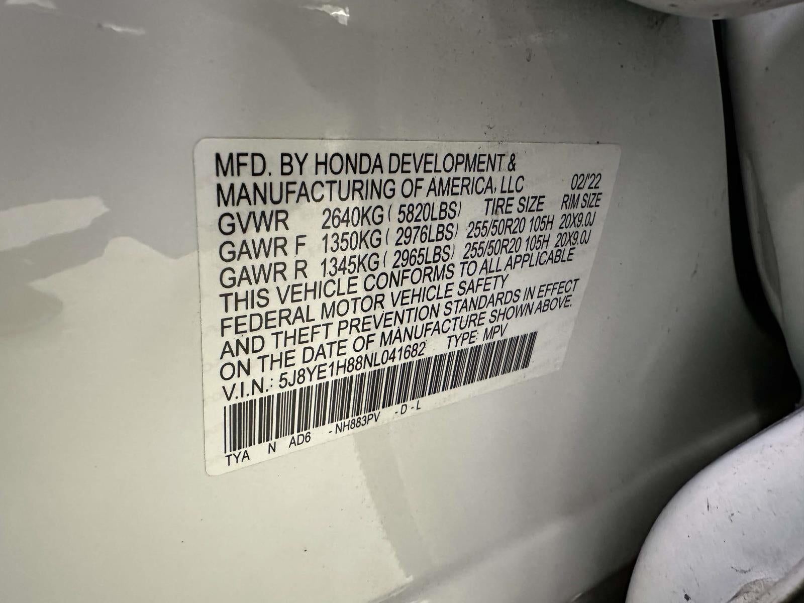 2022 Acura MDX Advance Package