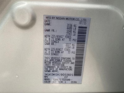 2015 Nissan Rogue SV
