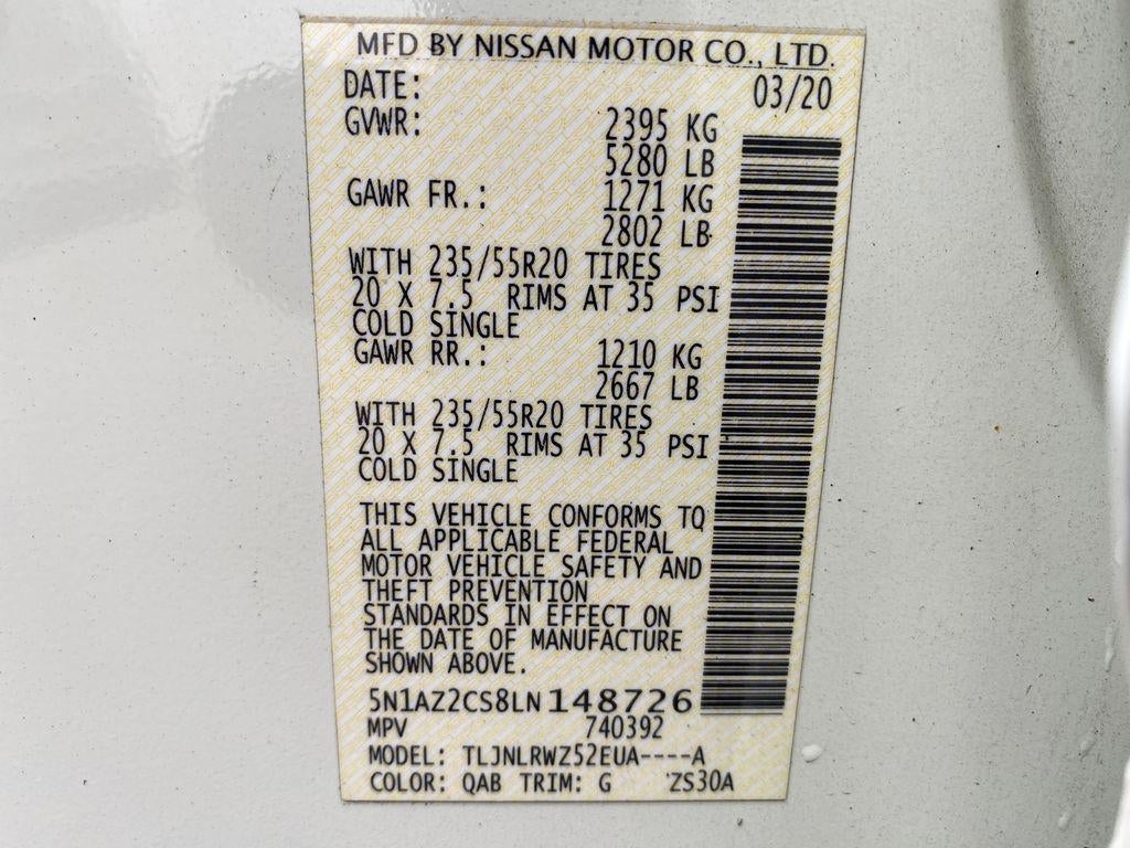 2020 Nissan Murano SL Intelligent AWD