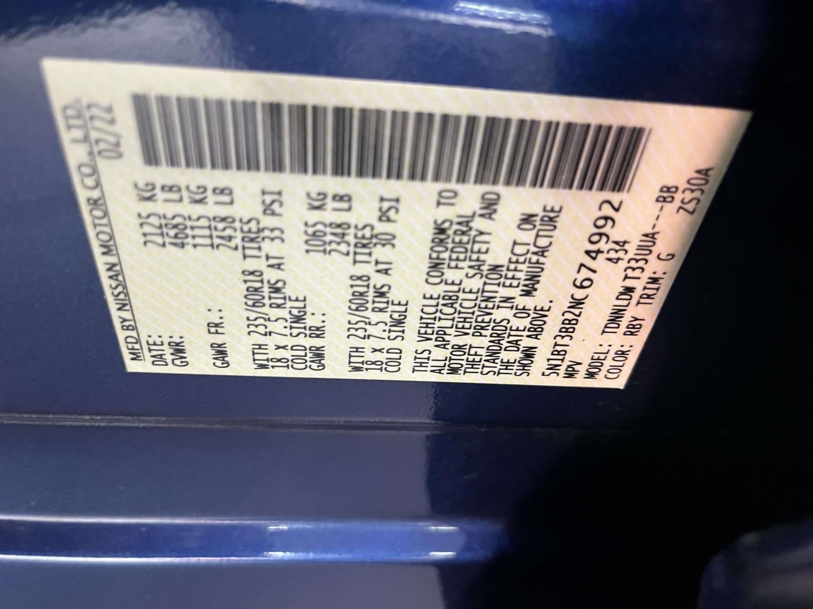 2022 Nissan Rogue SV Intelligent AWD