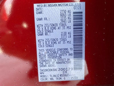 2024 Nissan Pathfinder Platinum 4WD