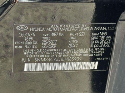 2020 Hyundai Santa Fe SEL