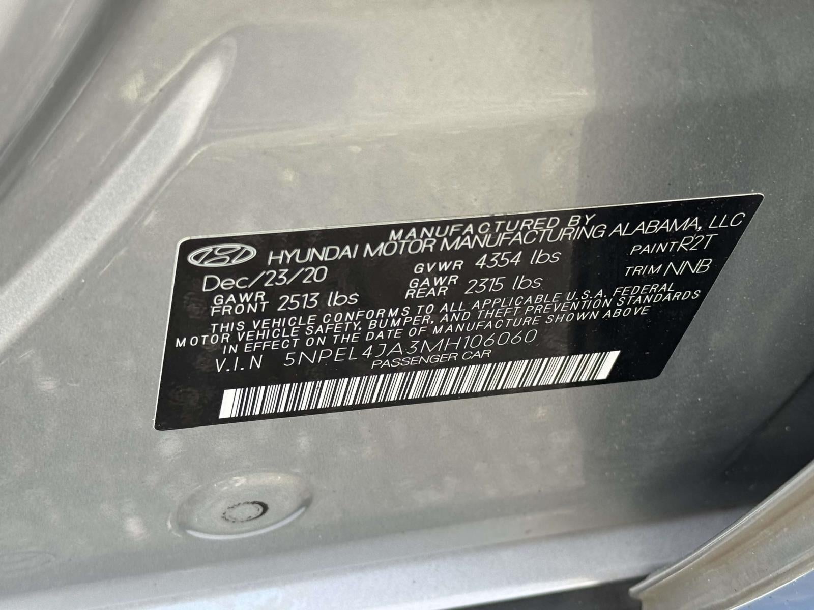 2021 Hyundai Sonata SEL