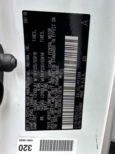 2019 Toyota Sienna XLE 7 Passenger