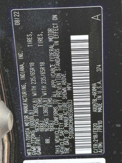 2022 Toyota Highlander Hybrid XLE