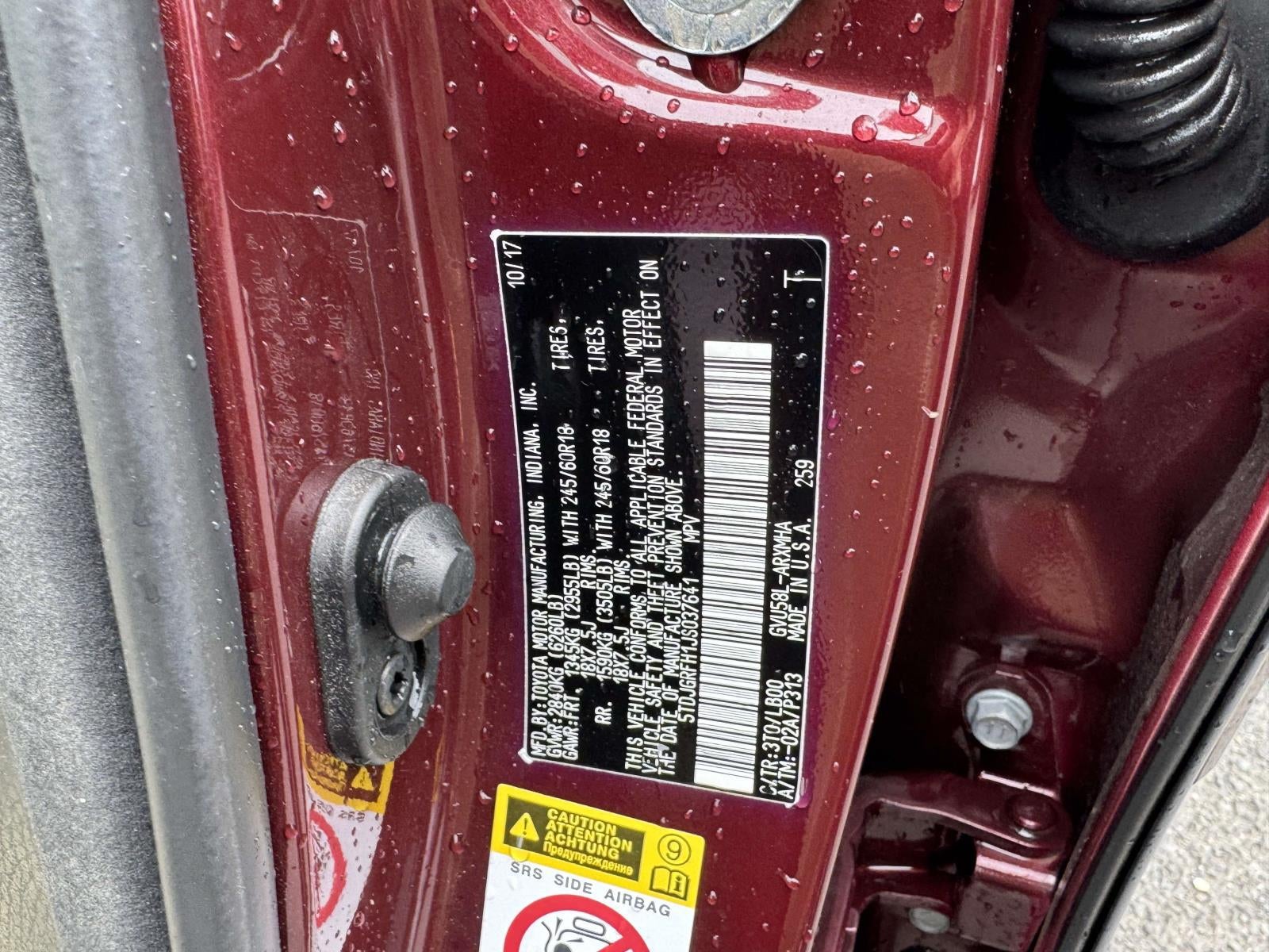 2018 Toyota Highlander Hybrid XLE