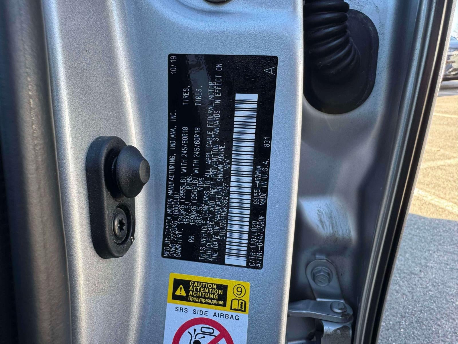 2019 Toyota Highlander XLE