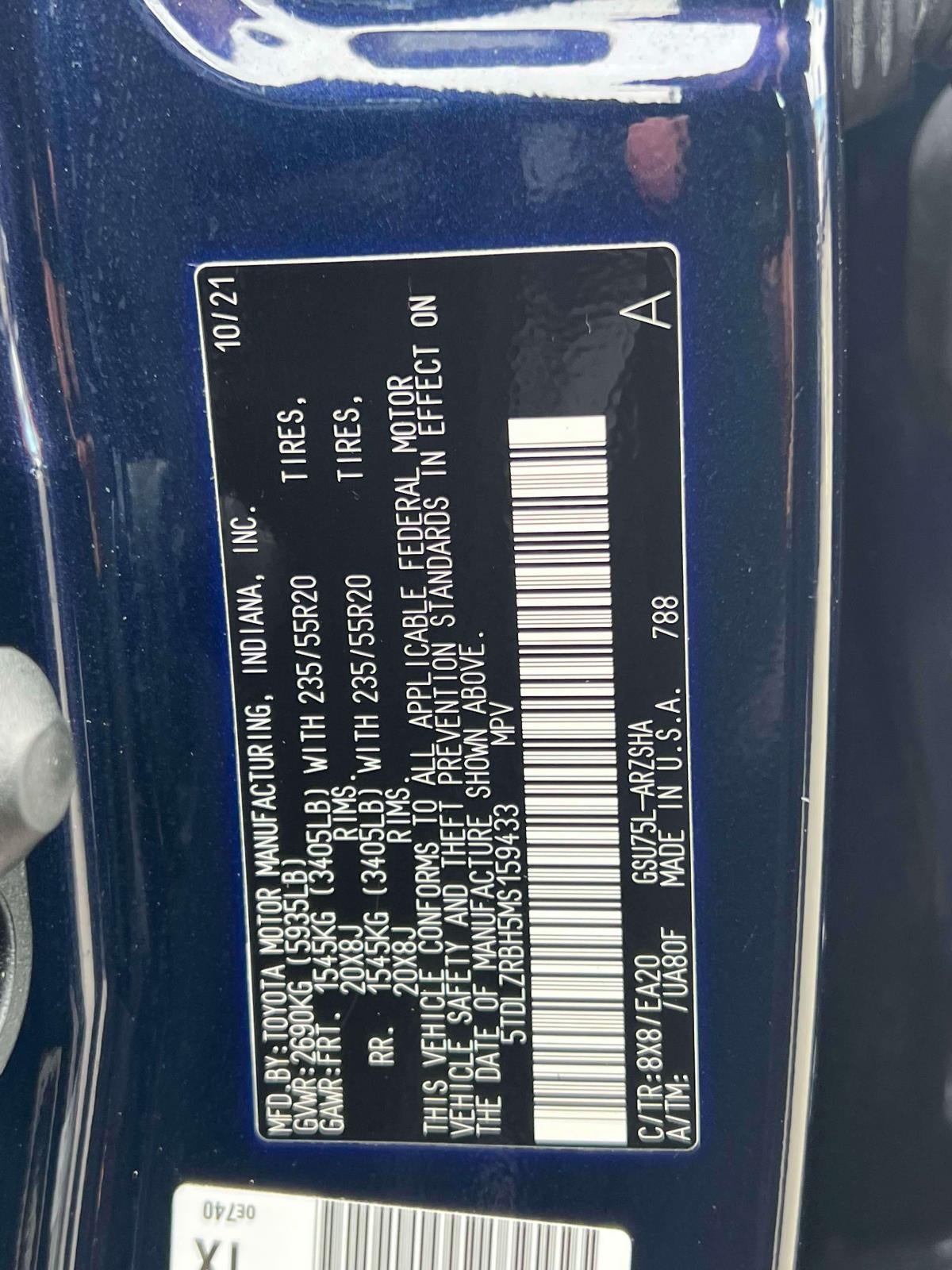 2021 Toyota Highlander XSE