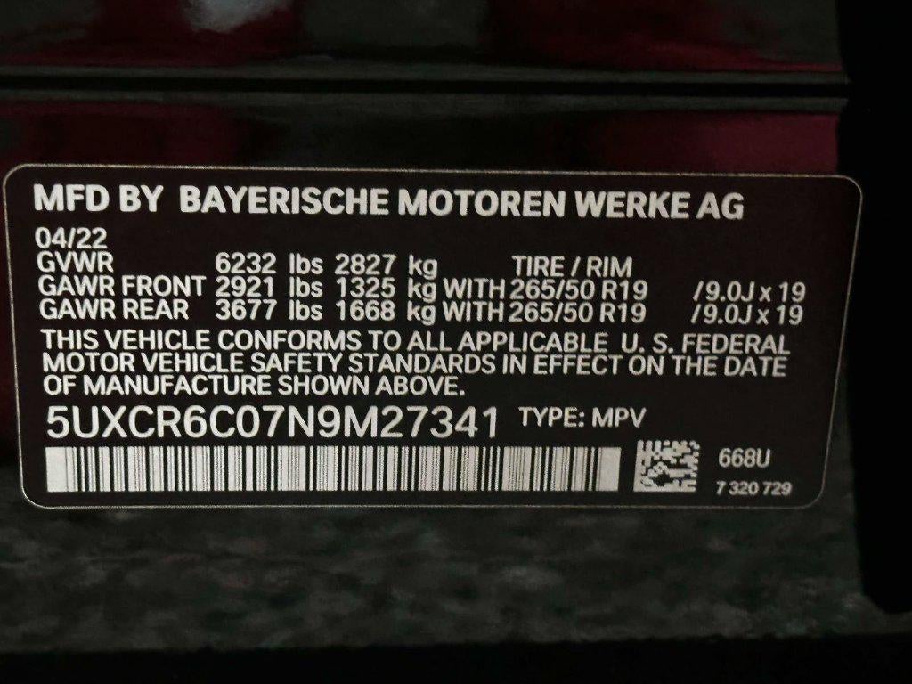 2022 BMW X5 xDrive40i