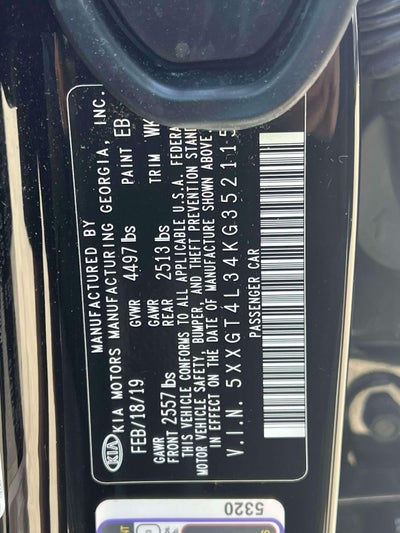 2019 Kia Optima S