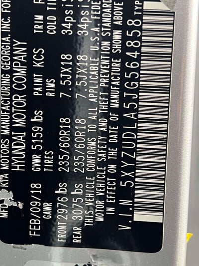 2018 Hyundai Santa Fe Sport 2.0T