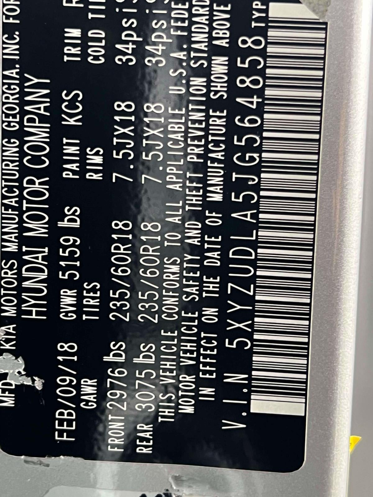 2018 Hyundai Santa Fe Sport 2.0T