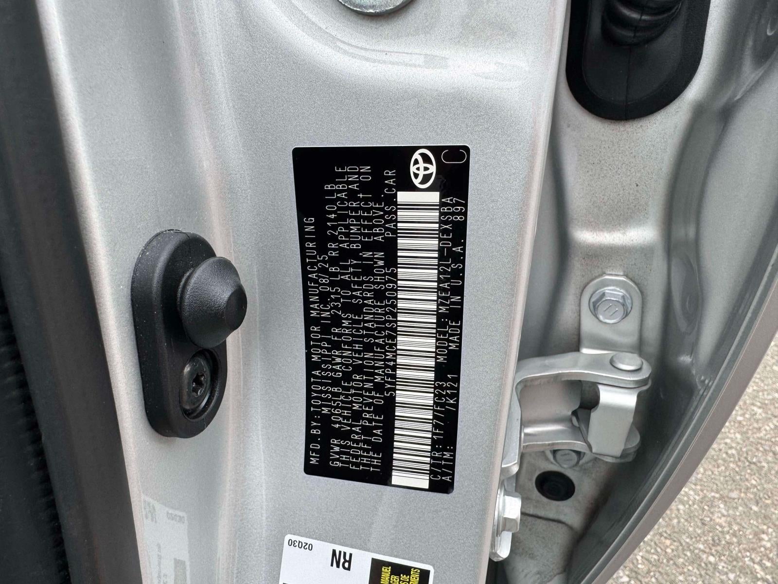 2025 Toyota Corolla SE