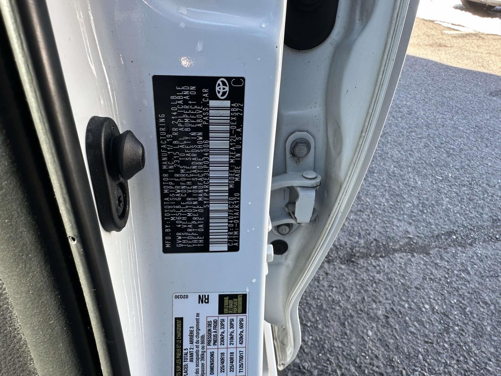 2020 Toyota Corolla SE