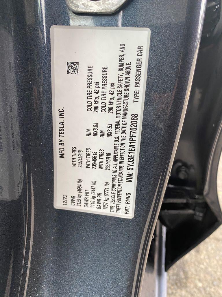 2023 Tesla Model 3 Rear-Wheel Drive