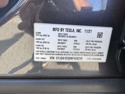 2022 Tesla Model S Dual Motor All-Wheel Drive