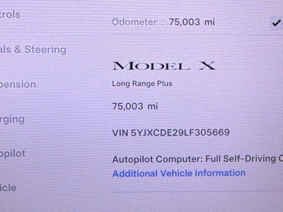 2020 Tesla Model X Long Range Dual Motor All-Wheel Drive