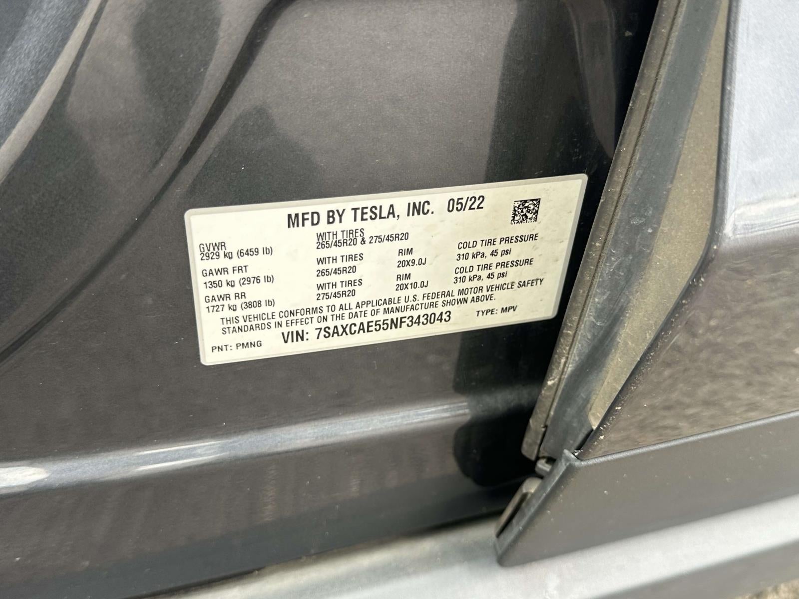 2022 Tesla Model X Dual Motor All-Wheel Drive