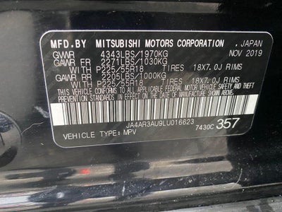 2020 Mitsubishi Outlander Sport 2.0 ES AWC