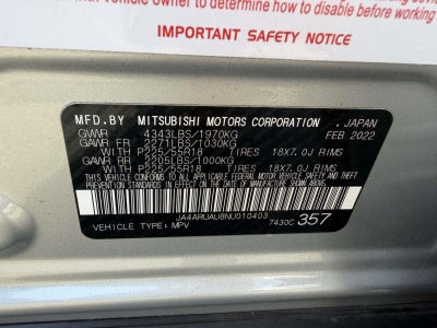 2022 Mitsubishi Outlander Sport 2.0 ES AWC