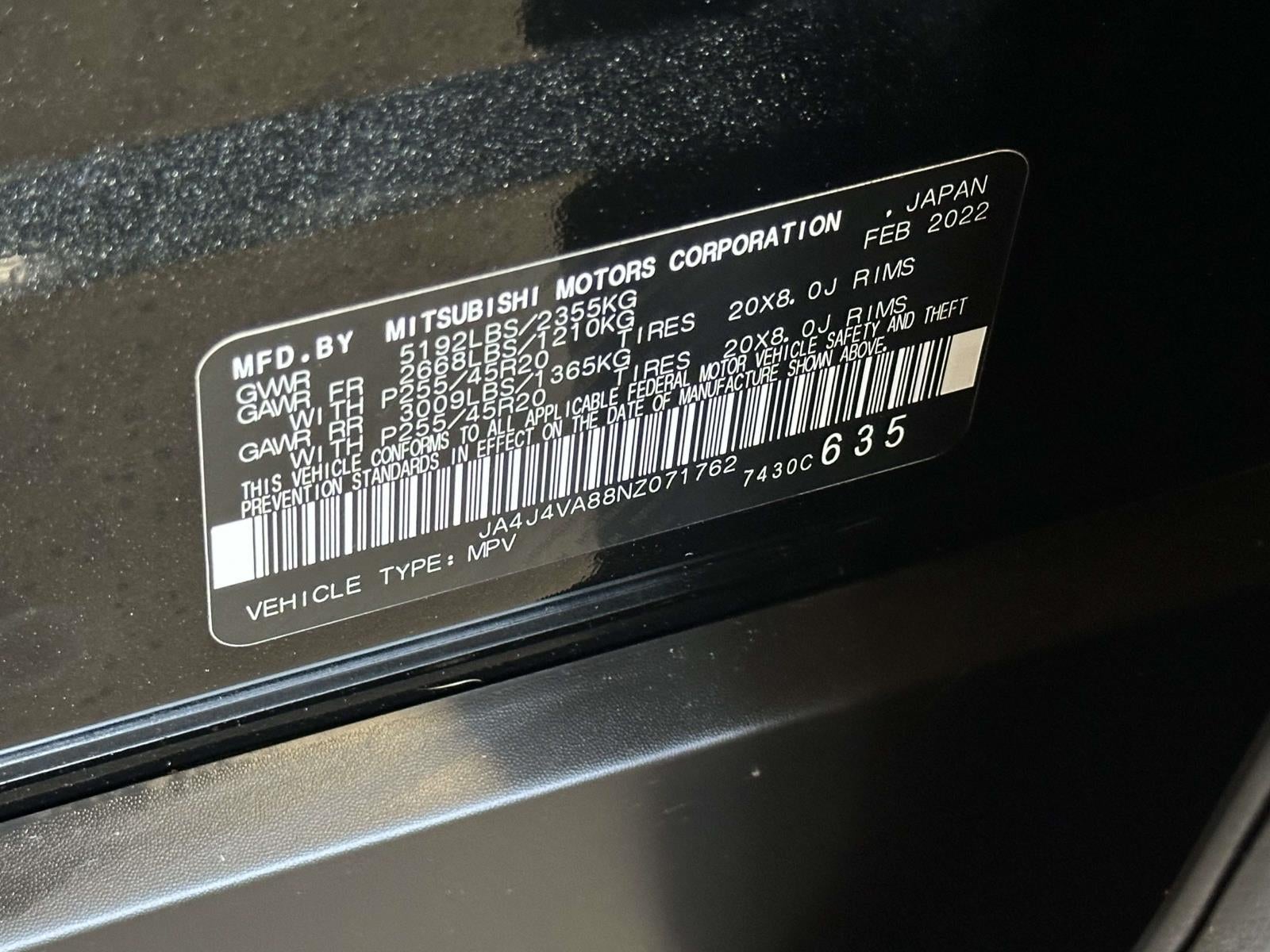 2022 Mitsubishi Outlander SEL 2.5 S-AWC