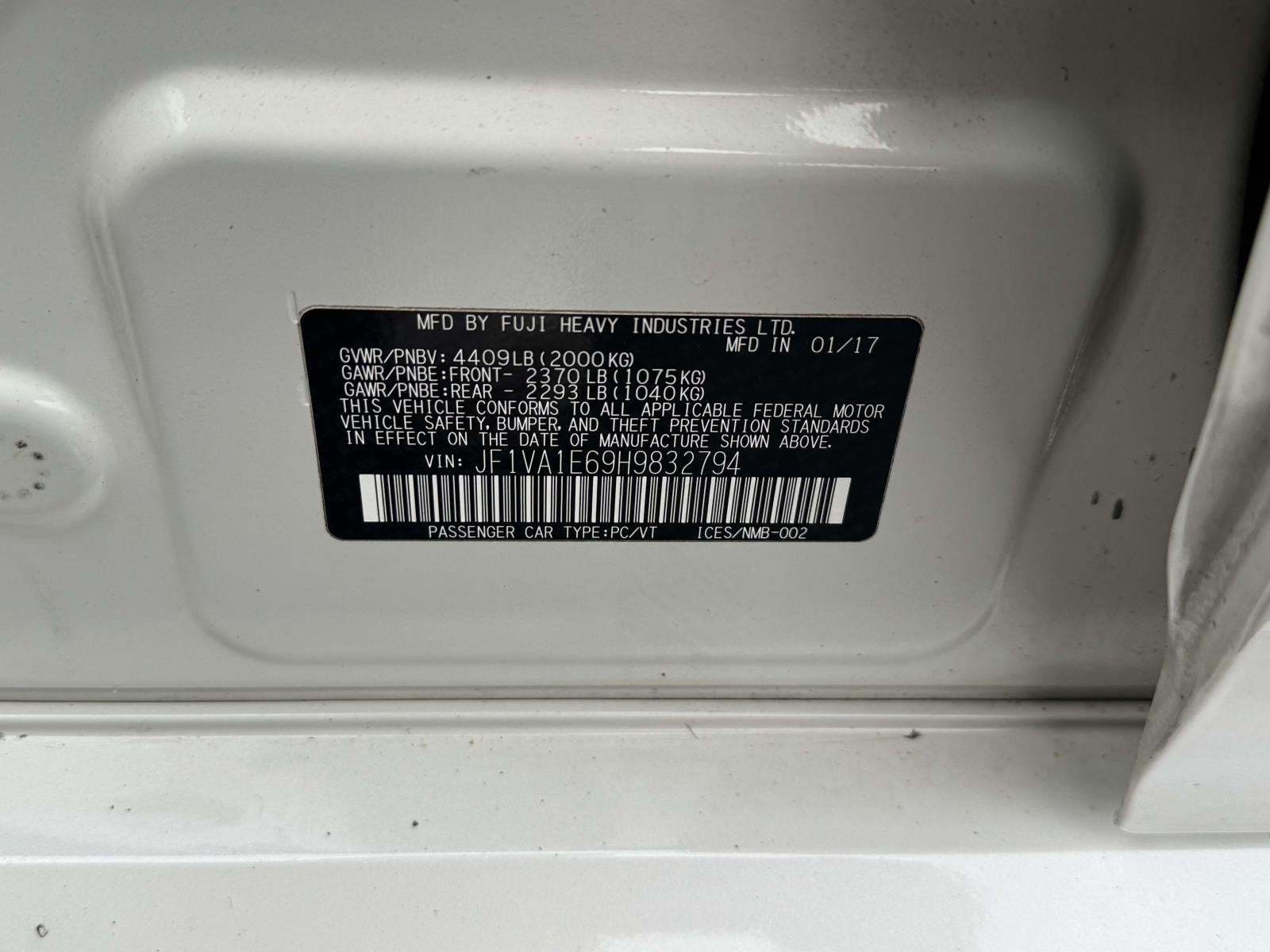 2017 Subaru WRX Premium