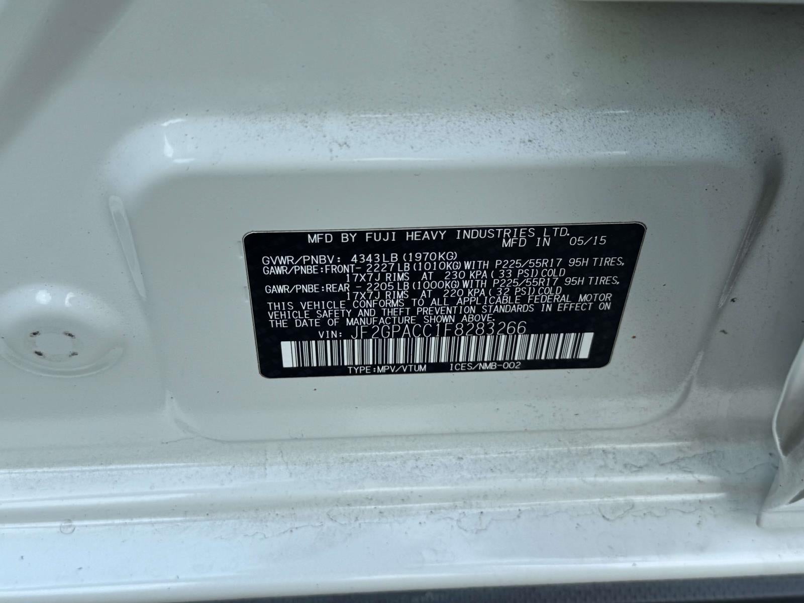 2015 Subaru XV Crosstrek 2.0i Premium