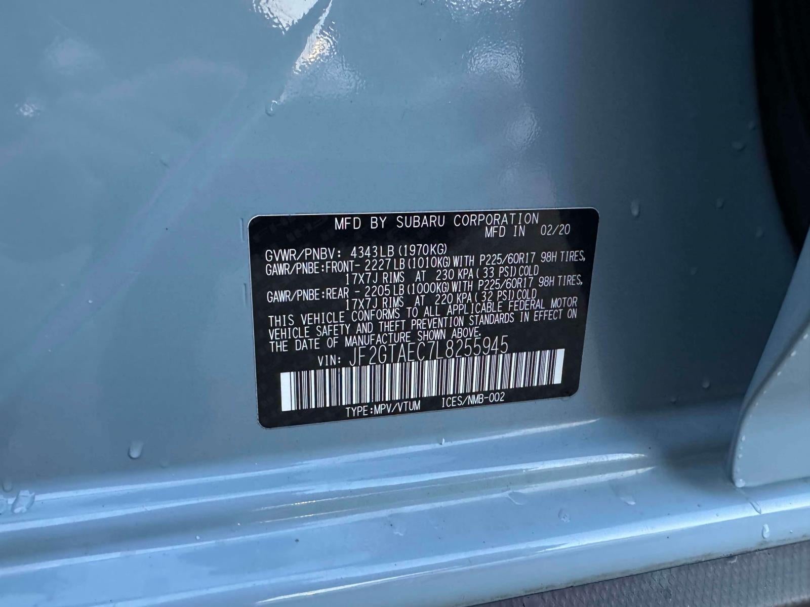 2020 Subaru Crosstrek Premium